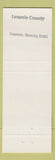 Matchbook Cover - Carl Galt County Treasurer Republican Laramie County WY