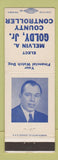 Matchbook Cover - Melvin Goldy  Jr County Controller