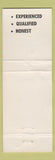 Matchbook Cover - Lewis B Vallad Blackford County Treasurer Republican IN WEAR