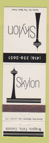 Matchbook Cover - Skylon Niagara Falls ON