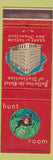 Matchbook Cover - Bellevue Hotel San Francisco CA Hunt Room WEAR