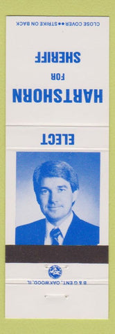 Matchbook Cover - Hartshorn for Sheriff election