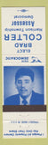 Matchbook Cover - Brad Colter Harrison Township Assessor Election Democrat