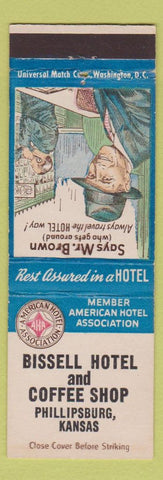 Matchbook Cover - Bissell Hotel Phillipsburg KS