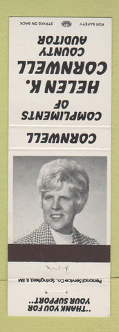 Matchbook Cover - Helen K Cornwell Auditor