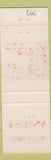 Matchbook Cover - Frank J Robinson Commissioner Election