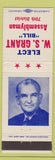 Matchbook Cover - WS Grant Assemblyman 70th District CA?