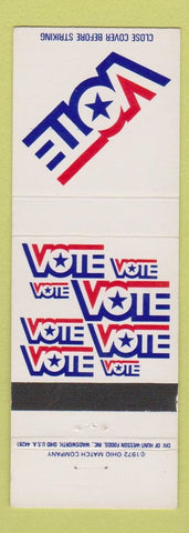 Matchbook Cover - Voting Vote 1972