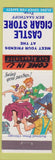Matchbook Cover - Castle Cigar Store New Castle IN hillbilly dancing