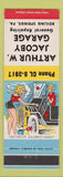 Matchbook Cover - Arthur W Jacoby Garage Boiling Springs PA hillbilly coffee