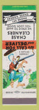 Matchbook Cover - Chase Cleaners Chase KS hillbilly low phone # Rattle Snake