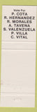 Matchbook Cover - Councilmen Election 1983 Cota Hernandez Morales Vital Villa