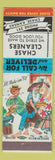 Matchbook Cover - Chase Cleaners Chase KS hillbilly low phone # Shoes