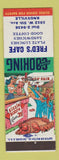 Matchbook Cover - Fred's Cafe Knoxville TN hillbilly Kissing Booth