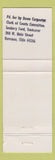 Matchbook Cover - Dawn Carpenter Clerk of Courts Election Ravenna OH
