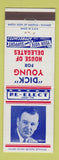 Matchbook Cover - Dick Young House of Delegates