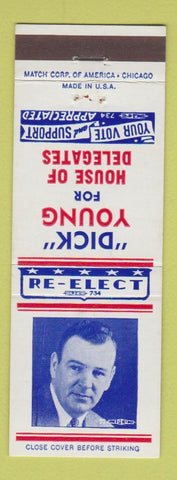 Matchbook Cover - Dick Young House of Delegates