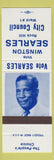 Matchbook Cover - Winston Searles Rock Hill City Council Ward 1 Rock Hill SC