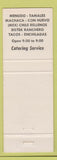 Matchbook Cover - Rincon Norteno Cafe Mexican Indio CA cowboy