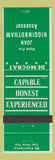 Matchbook Cover - Joan Higginbotham Assessor Election