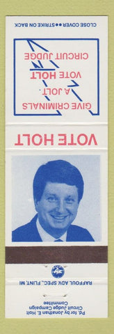 Matchbook Cover - Jonathan Hold Circuit Judge election