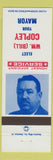 Matchbook Cover - WM Bill Copley Mayor election