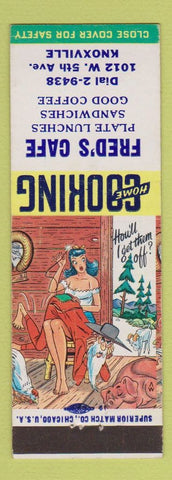 Matchbook Cover - Fred's Cafe Knoxville TN hillbilly Sewing