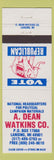 Matchbook Cover - A Dean Watkins Lasning MI Political Advertising