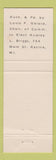Matchbook Cover - Mrs Audrey L Briggs Clerk of Circuit Court Racine WI