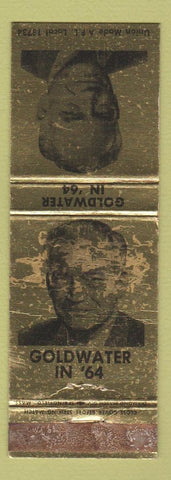 Matchbook Cover - Barry Goldwater for President 1964 POOR