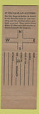 Matchbook Cover - Law's Motel Savanna IL Unexpected Company