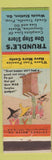 Matchbook Cover - Trundle's One Stop Store Woods Station GA hillbilly oil gas
