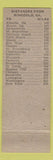 Matchbook Cover - Trundle's One Stop Store Woods Station GA hillbilly oil gas