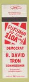 Matchbook Cover - H David Tron Commissioner Posey County IN?
