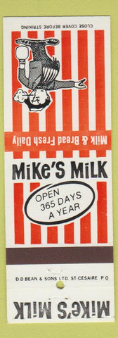 Matchbook Cover - Mike's Milk Bread