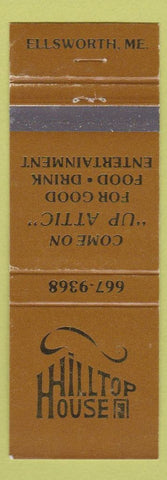 Matchbook Cover - Hilltop House Ellsworth ME