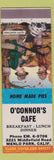 Matchbook Cover - O'Connor's Cafe Menlo Park CA Happy Hunting