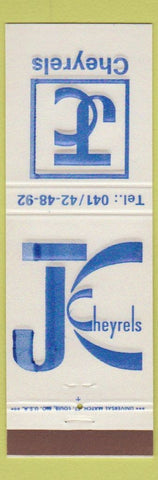 Matchbook Cover - JC Cheyrels Brasserie Belgium?