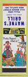 Matchbook Cover - Wayne's Grill New Castle IN hillbilly Pretty Sunset