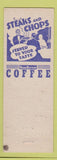 Matchbook Cover - Wayne's Grill New Castle IN hillbilly Pretty Sunset