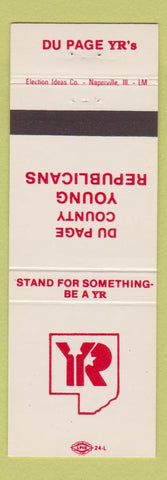 Matchbook Cover - Du Page County Young Republicans Wheaton IL