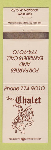Matchbook Cover - The Chalet West Allis WI WEAR