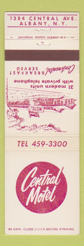 Matchbook Cover - Central Motel Albany NY
