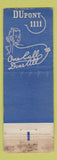 Matchbook Cover - Manhattan Company Cleansing Laundry Washington DC WORN