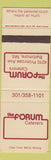 Matchbook Cover - The Forum Catering Baltimore MD