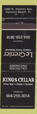 Matchbook Cover - Kings Cellar Daytona Beach FL WEAR