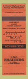 Matchbook Cover - LA Hacienda Del Rio Nashua NH Mexican food