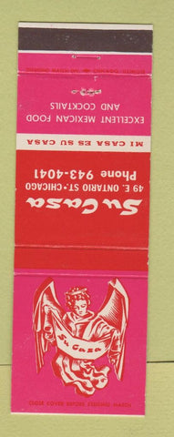 Matchbook Cover - Su Casa Mexican Food Chicago IL