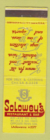 Matchbook Cover - Chateau Restaurant Manchester NH Raji's