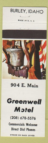 Matchbook Cover - Greenwell Motel Burley ID
